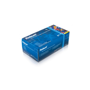 Aurelia Gloves Aurelia Robust blå pudderfri nitrilhandske, 4,5 mil (100 stk) Medicinsk udstyr 100 stk