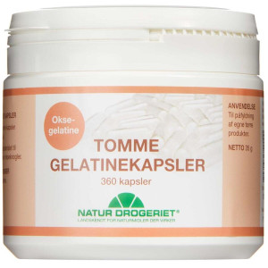 Natur Drogeriet Tomme Gelatinekapsler 360 stk