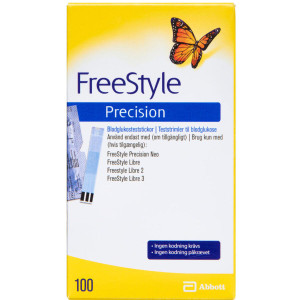 FreeStyle Precision Blodglukosestrimler Teststrimler Medicinsk udstyr 100 stk