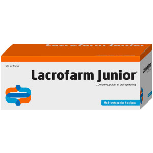 Lacrofarm Junior 100 stk Pulver til oral opløsning, enkeltdosisbeholder