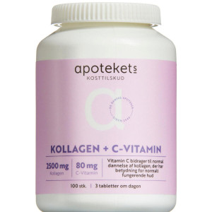 Apotekets Kollagen + C-Vitamin Kosttilskud 100 stk