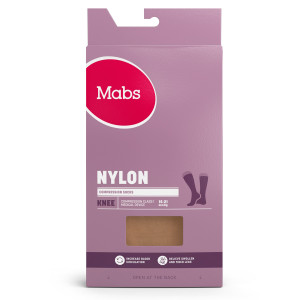 Mabs Nylon Knee Tan Small Medicinsk udstyr 1 par
