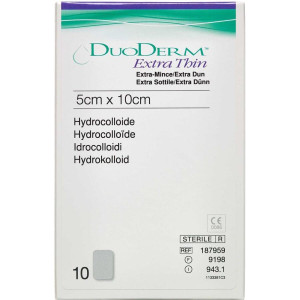 Duoderm Ekstra Tynd 5 x 10 cm Medicinsk udstyr 10 stk
