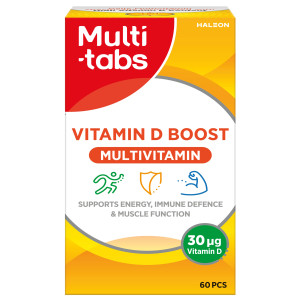 Multi-Tabs Vitamin D Boost Multivitamin Kosttilskud 60 stk