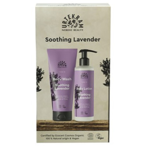 Urtekram Beauty sampak Tune In Soothing Lavender Body Lotion & Body Wash 200 ml + 245 ml