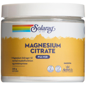 Solaray Magnesium Citrate Kosttilskud 225 g