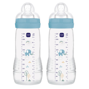 MAM Easy Active Baby Bottle 330ml 2p Blue 2 stk