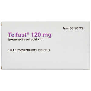 Telfast 120 mg 100 stk Filmovertrukne tabletter