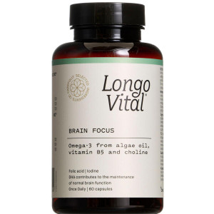 Longo Vital Brain Focus Kosttilskud 60 stk