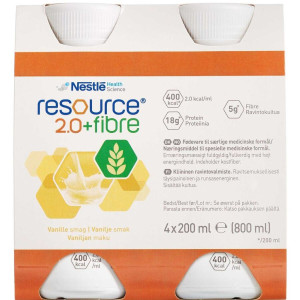 Resource 2.0+ Fibre Vanille 4 x 200 ml