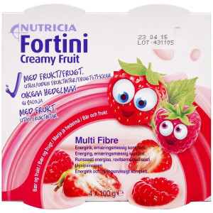 Nutricia Fortini Creamy Fruit Bær Og Frugt 4 x 100 g