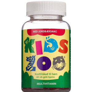 Kids Zoo Multivitamin Tyggedyr Kosttilskud 60 stk