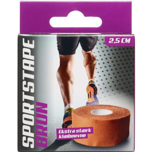Jasper Brun Sportstape 2,5 cm x 10 m Medicinsk udstyr 1 stk