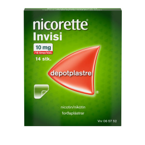 Nicorette Invisi 10 mg/16 timer 14 stk Depotplastre