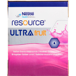 Resource Ultra Fruit Hindbær og Solbær 4 x 200 ml