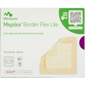 Mepilex Border Flex Lite 7,5 x 7,5 cm Medicinsk udstyr 5 stk