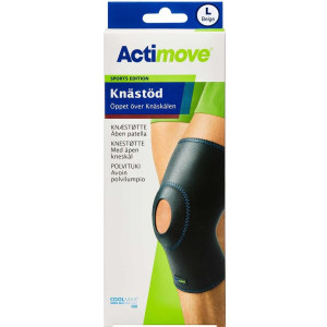Actimove Knæstøtte Sports Edition med åben patella størrelse L Medicinsk udstyr 1 stk
