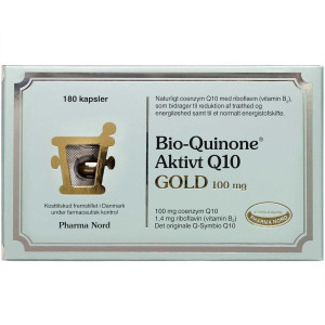 Pharma Nord Bio-Quinone Aktivt Q10 Gold kaspler 180 stk