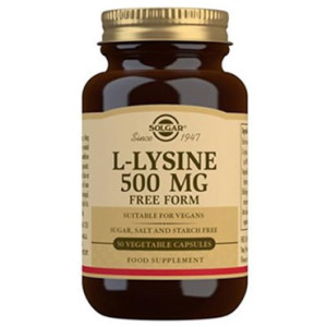 SOLGAR L-LYSINE 500MG (50KAPS) Kosttilskud 50 kaps