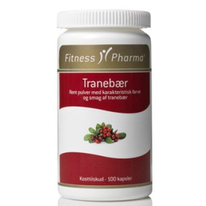 Fitness Pharma Tranebærkapsler Kosttilskud 100 stk