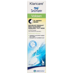 Orifarm Klaricare Næsespray Voksen Medicinsk udstyr 125 ml