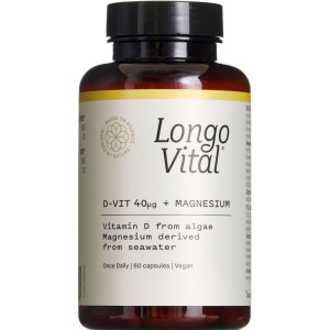 Longo Vital Daily D-vit40 og Mag Kosttilskud 60 stk