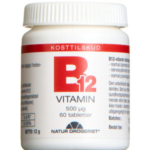 Grønne Vitaminer B12 1200 mcg Vegansk Kosttilskud 90 stk