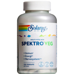Solaray SpektroVeg Multivitamin Kosttilskud 120 stk