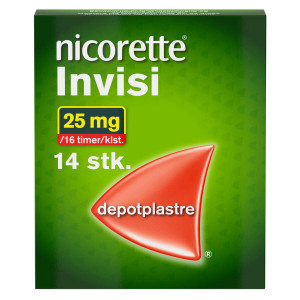 Nicorette Invisi 25 mg/16 timer 14 stk Depotplastre