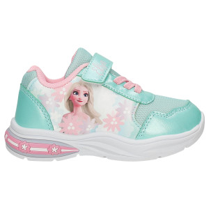 Miętowe Sneakersy Dziewczęce Z Elsą Frozen Ze świecącą Podeszwą Bartek 87028-17
