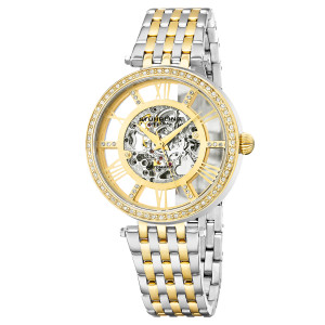 Stuhrling - Montre Femme en Acier Automatique Legacy argenté/doré OS