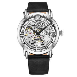 Stuhrling - Montre Femme en Cuir Automatique Legacy noire OS