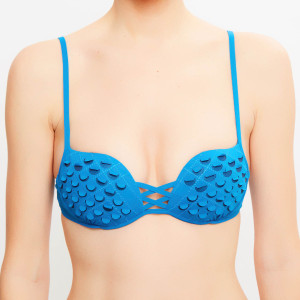 La Perla - Haut de maillot Onyx Collection bleu T.80B