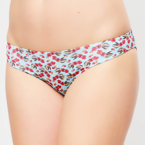 La Perla - Bas de maillot Fleur de Plume fleuri turquoise 44