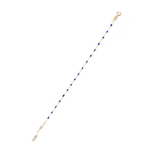 Instant d'Or - Bracelet Email Bleu or jaune OS