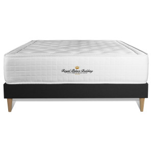 Royal Palace Bedding - Ensemble matelas à mémoire de forme & sommier Buckingham noir - 140x200 cm 140x200 cm