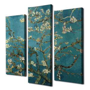 Wallity - Tableau reproduction Vincent Van Gogh vert -  66x45 cm OS