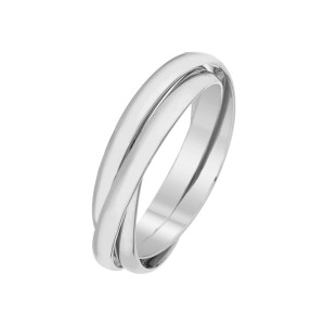Le Diamantaire - Bague Saturna or blanc 50