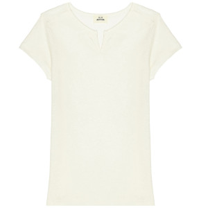 Hartford - T-Shirt 100% Lin Turbula  blanc 10 A