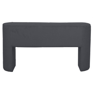 Velvet Atelier - Banc gris foncé - 48x90x30 cm OS