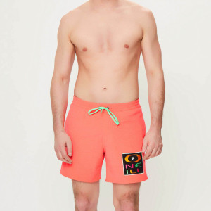 O'Neill - Short de bain Re-Issue Logo corail fluo XXL