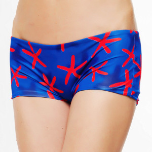 La Perla - Bas de maillot de bain shorty Summer Energy bleu/rouge 44