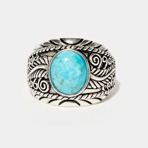 Amazonia - Bague Maber en Argent massif & Turquoise 3.24 ct 50