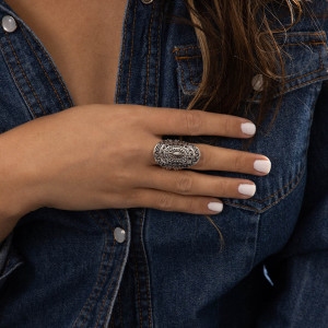 Amazonia - Bague Palenque en Argent massif 50