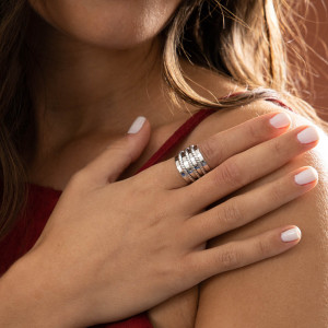 Amazonia - Bague Bacalar en Argent massif 48