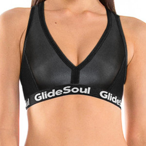 Glidesoul - Haut de maillot Brassière en Néoprène noir S
