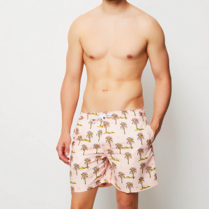 Flavio Swimwear - Short de bain Brahea rose/vert M