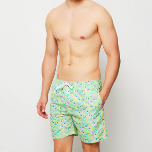 Flavio Swimwear - Short de bain Scalaire vert/jaune/beige L
