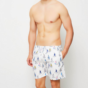 Flavio Swimwear - Short de bain Plaisance blanc/multicolore XL