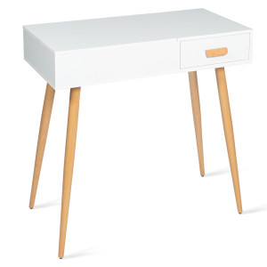 Idomya - Coiffeuse Serena blanche - 80x39x75 cm OS